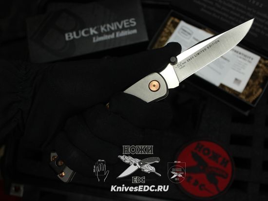 Складной нож Buck 110 Slim Pro TRX Titanium Knife Legacy Collection - Limited Edition