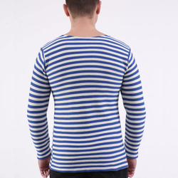 Тельняшка зимняя двойной вязки хлопковая ГОСТ (голубой)