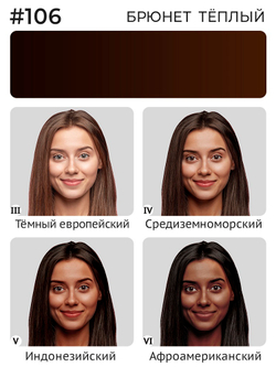 Пигмент Ne Pigment Тёплый брюнет #106, 7 мл.