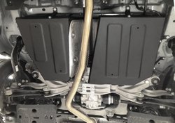 Защита топливных баков АвтоБроня для Hongqi HS3 АКПП 4WD 2024-н.в, рынок РФ, сталь 1.5 мм, с крепежом, штампованная, 111.08021.1