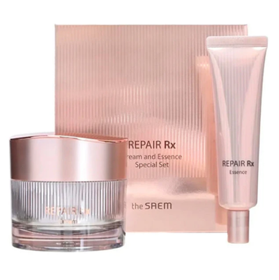Набор косметических средств для лица антивозрастной крем 50 мл и эссенция 31 мл The Saem Repair RX Cream And Essence Special Set