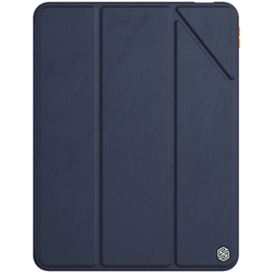 Синий чехол книжка от Nillkin для iPad Air 10.9 с 2020 года Air 4, серия Bevel Leather Case, функция пробуждения и сна