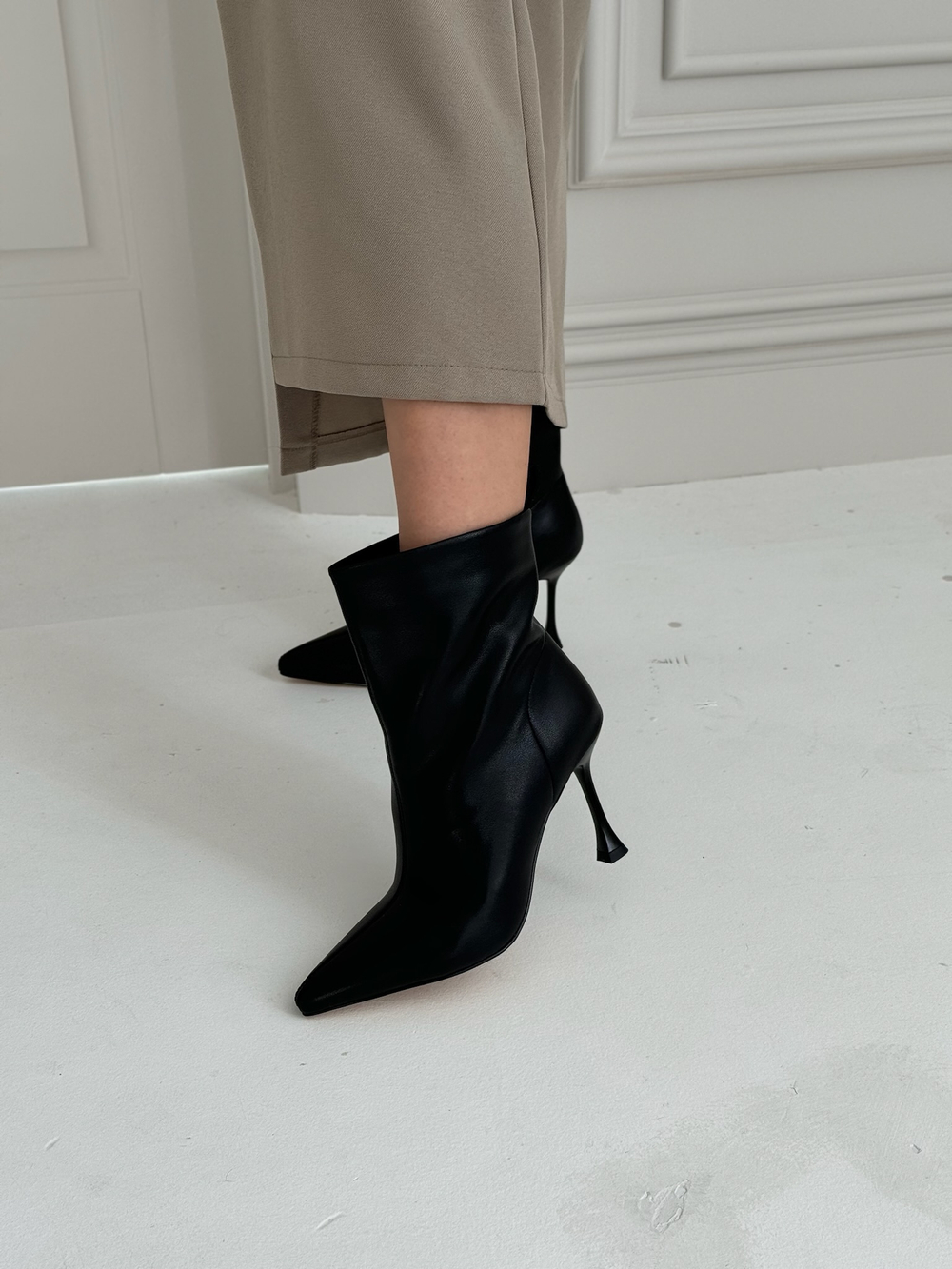 Ботильоны из натуральной кожи