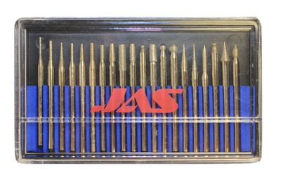 Боры алмазные, набор 20 шт.