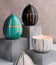 Black Gold Stripes, свеча Bois de Russie, Ladenac Milano