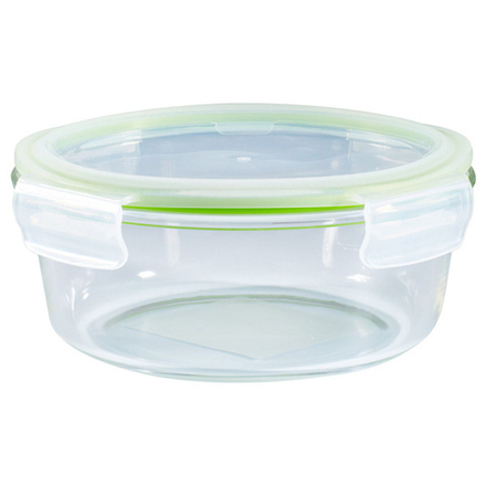 Контейнер д/продуктов круглый Appetite 620мл стекло, крышка пластик