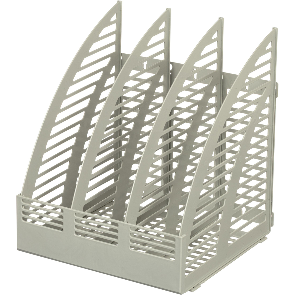Лоток вертикальный Attache сборный 3 отделения серый