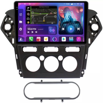 Магнитола для Ford Mondeo 4 2010-2014 - FarCar BM1231-2M монитор 10.36" QLED на Android 14, TS10, 4+32Гб, CarPlay, 4G SIM-слот