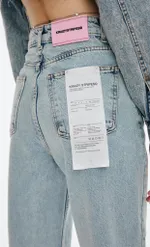 Джинсы Kraizy Stripes Прямые винтажный голубой