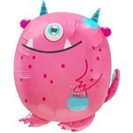 Шар (24"/61 см) Фигура, Монстрик Джуди, Розовый 1 шт.