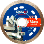 Диск алмазный сплошной ультратонкий по керамике KRUGO MASTER 115х1,1х22,23х8mm, 81011150226