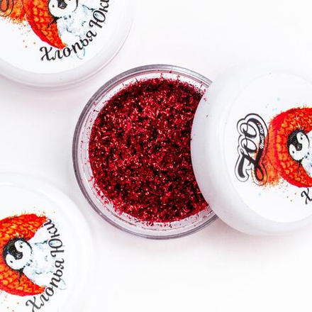 1262 Хлопья Юки красные металл