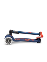 Самокат Maxi Micro Deluxe LED складной синий/красный Дисконт Авито