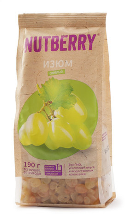 NUTBERRY Изюм светлый 190 г