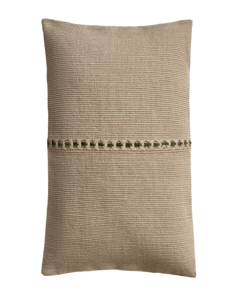 Zara Home наволочка декоративная из льна, зелёный, 30x50 см