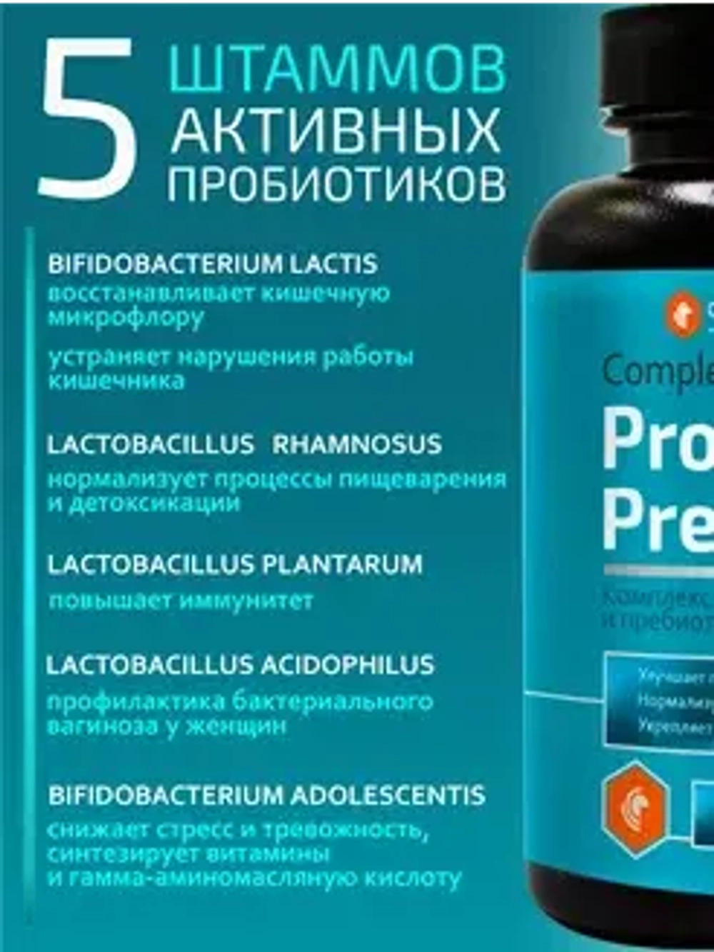 Комплекс пробиотиков и пребиотиков