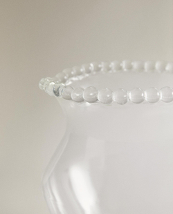 Zara Home Ваза из стекла, цвет прозрачный, 19 см