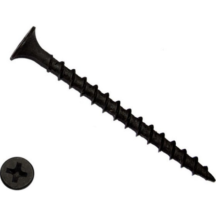 Саморезы черные по дереву 4,8х120 10шт