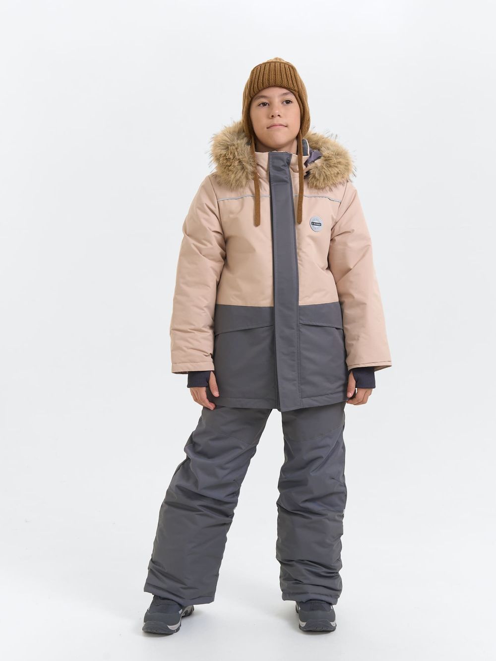 Костюм зимний с системой роста "Графит" 7+