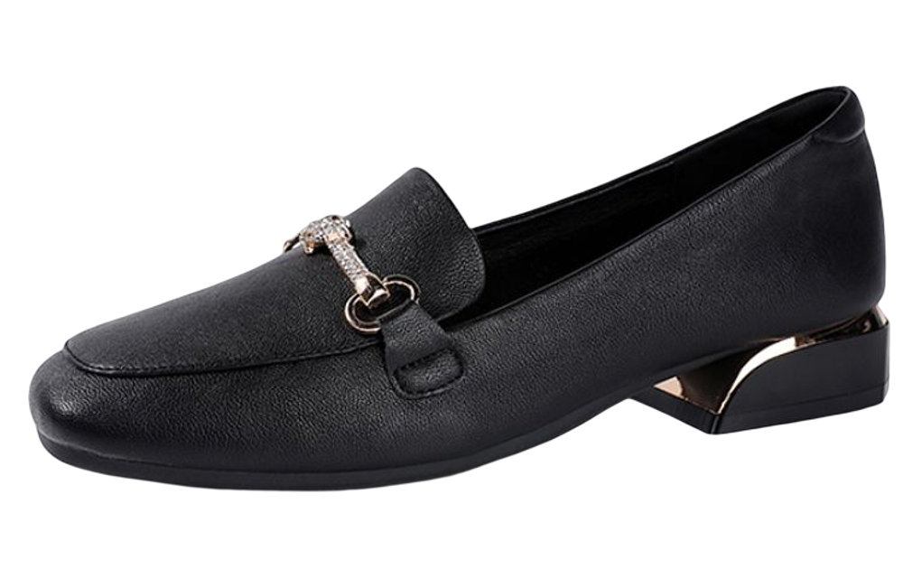 DAPHNE Loafers Women"s Black White