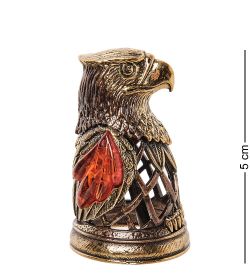 AM-2688 Колокольчик «Сокол» (латунь, янтарь)