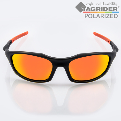 Очки поляризационные Tagrider в чехле N07-45 Gold Red Mirror