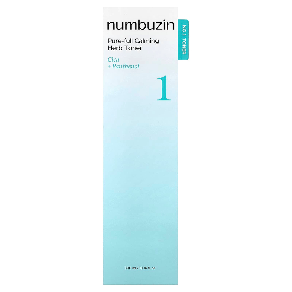 Numbuzin, Насыщенный успокаивающий тоник с травами № 1, 300 мл (10,14 жидк. унц.)