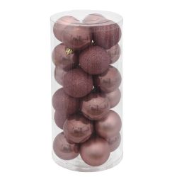 GAEM Набор из 24шт Украшение новогоднее "Шар", D 6 см, L6 W6 H7 см
