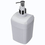 Диспенсер для жидкого мыла "velvet" 90х90х187мм, 0,65л (светло-серый флэк)