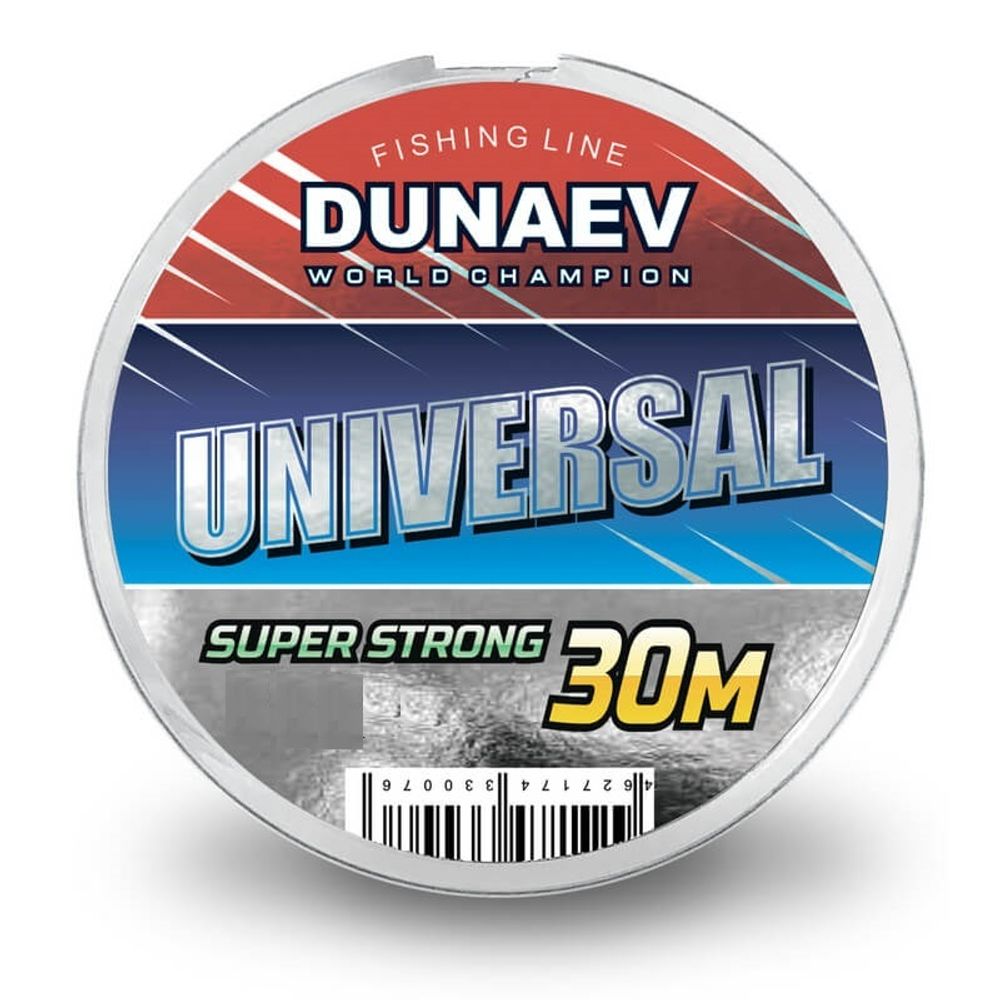 Леска Dunaev Universal 0.18мм  (3,9 кг)  30м