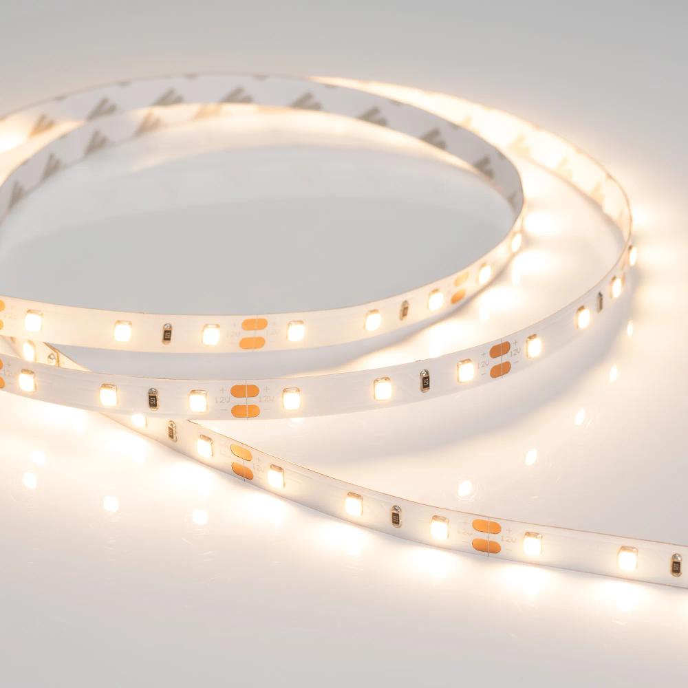 Светодиодная лента RT 2-5000 12V Warm2700 (2835, 300 LED, PRO) (Arlight, 7.2 Вт/м, IP20) 015702(B)