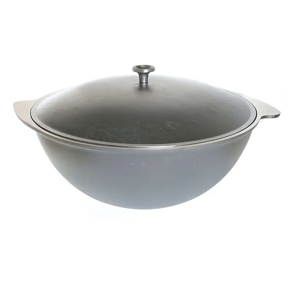 Казан 9л литой алюминий с крышкой КМ-к90