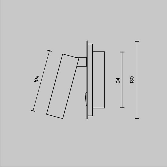 Настенный светильник (бра) Technical C175-WL-01-6W-MG