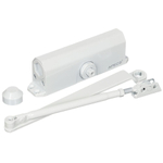 Доводчик дверной Apecs, DC- 25/80-100-M-W /DC-20.5/1200/120-A1-W, с фиксацией, -40 °C, 100 кг, белый