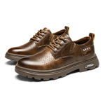 G.N.SHIJIA Synthetic Leather Work Boots Men"s Bronze