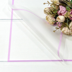 Пленка В листах 20 шт 57 х 57 см с цветной рамкой (Сиреневый)