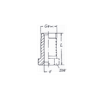 Фитинг для тормозной трубки ввертной 12x1 (наружн. конус 115)