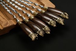 Набор шампуров в чехле "Кочевник №10 Звери большие"