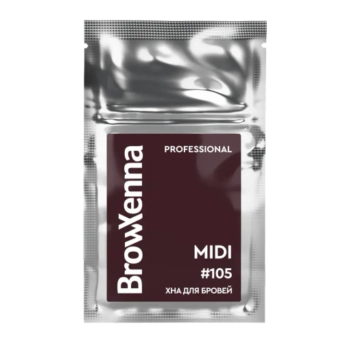 Хна для бровей Морозный каштан #105 BrowXenna, 3 гр