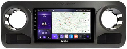 Магнитола для Mercedes-Benz Sprinter 2018-2024+ - Carmedia SF-1021-NPQ QLed, Android 10/12, ТОП процессор, CarPlay, 4G SIM-слот