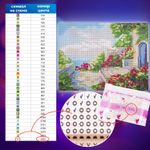 Картина стразами (алмазная мозаика) 30х40 см, ОСТРОВ СОКРОВИЩ "Домик у моря", без подрамника, 662400