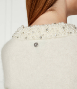 Хлопковый свитер Liu Jo - кремовый (CF4339 MS02P)