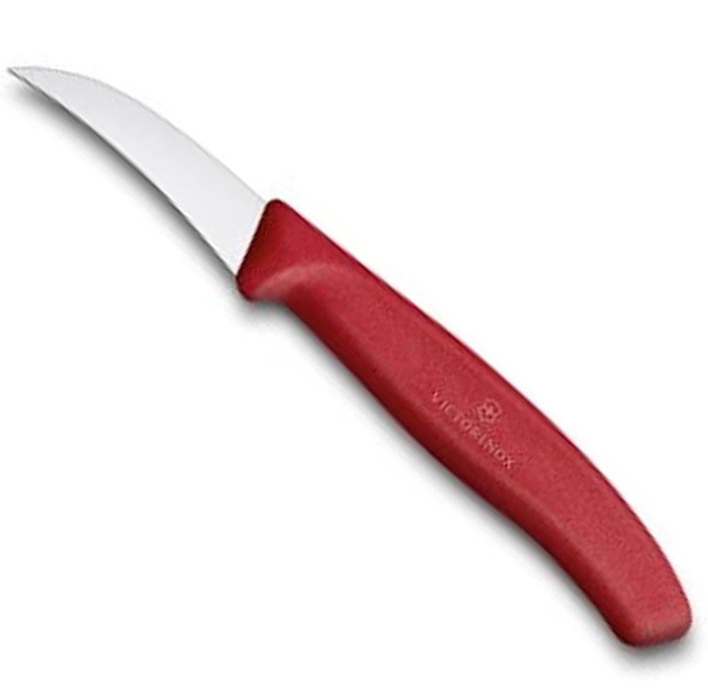 Нож Victorinox для очистки овощей и фруктов, лезвие 6 см прямое, красный