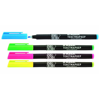 Маркер набор тонкий ИНДЕКС 4 цвета