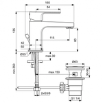 Смеситель Ideal Standard BC684AA для раковины