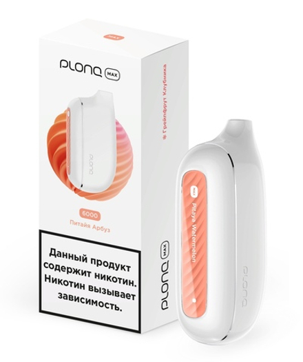 Plonq Max Питайя арбуз 6000 затяжек 20мг (2%)