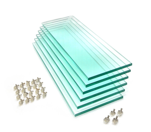 Комплект полированных стеклянных полок для Altum-450 / Crystal-500 (6шт. 153х469х10мм.)