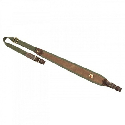 Ремень VEKTOR для ружья регулируемый, зеленый+коричневый