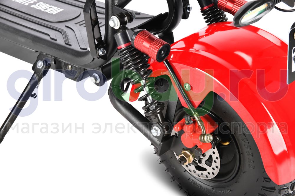 Электроскутер WHITE SIBERIA MINI R 1200w 2.0 - Красный фото 14 фото №16