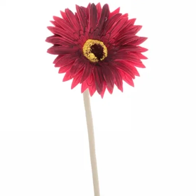 Цветок искусственный «Natur» 55см Гербера цвет красный